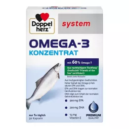 DOPPELHERZ Omega-3 concentraat systeemcapsules, 30 stuks