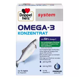 DOPPELHERZ Omega-3 concentraat systeemcapsules, 60 stuks