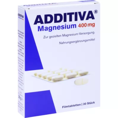 ADDITIVA Magnesium 400 mg filmomhulde tabletten, 30 st