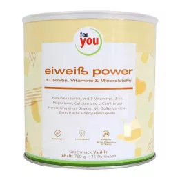 FOR YOU proteïne power vanillepoeder, 750 g
