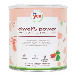 FOR YOU proteïne power aardbei poeder, 750 g