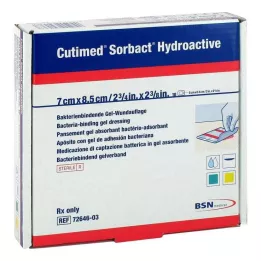 CUTIMED Sorbact Hydroactieve Kompressen 7x8,5 cm, 10 stuks