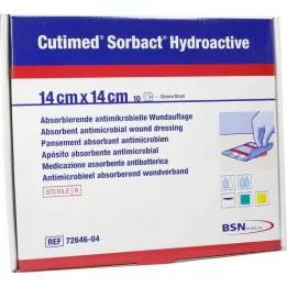 CUTIMED Sorbact Hydroactieve kompressen 14x14 cm, 10 stuks