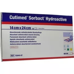 CUTIMED Sorbact Hydroactieve Kompressen 14x24 cm, 10 stuks