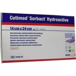 CUTIMED Sorbact Hydroactieve Kompressen 14x24 cm, 10 stuks