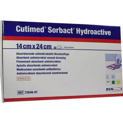 CUTIMED Sorbact Hydroactieve Kompressen 14x24 cm, 10 stuks