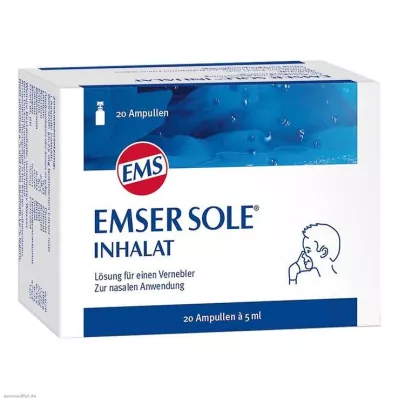 EMSER Pekelinhalaatoplossing voor vernevelaar, 20 stuks