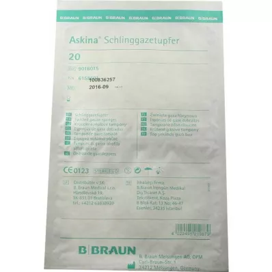 ASKINA Pruimkorrel steriele gaasjes, 20 stuks ASKINA Pruimkorrel steriele gaasjes, 20 stuks