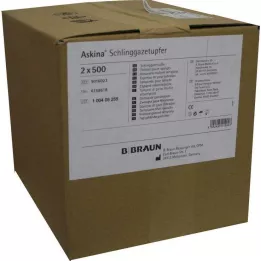ASKINA Niet-steriele gaasjes in pruimformaat, 2 x 500 stuks