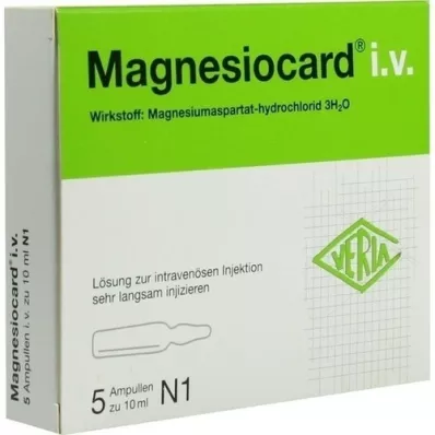 MAGNESIOCARD i.v. oplossing voor injectie, 5X10 ml