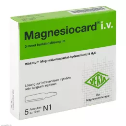 MAGNESIOCARD i.v. oplossing voor injectie, 5X10 ml