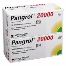 PANGROL 20.000 tabletten met enterische laag, 200 stuks