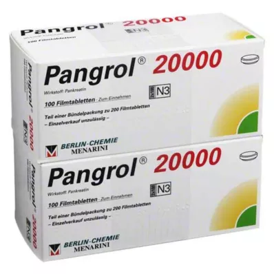 PANGROL 20.000 tabletten met enterische laag, 200 stuks PANGROL 20.000 tabletten met enterische laag, 200 stuks