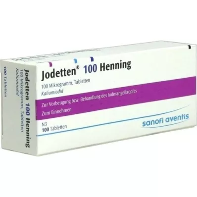 JODETTEN 100 Henning tabletten, 100 stuks