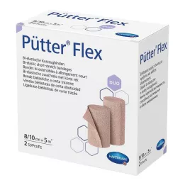 PÜTTER Flex Duo Verband 8/10 cmx5 m, 2 stuks