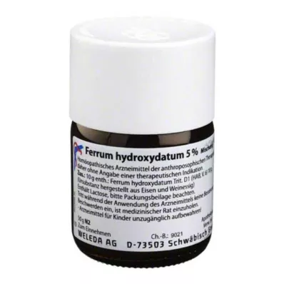 FERRUM HYDROXYDATUM 5% trituratie, 50 g FERRUM HYDROXYDATUM 5% trituratie, 50 g