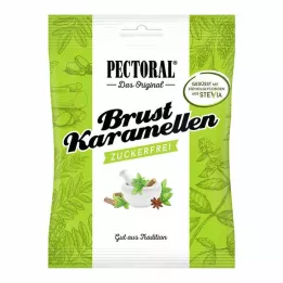 PECTORAL Borst karamels suikervrij zakje, 60 g