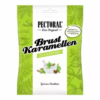 PECTORAL Borst karamels suikervrij zakje, 60 g