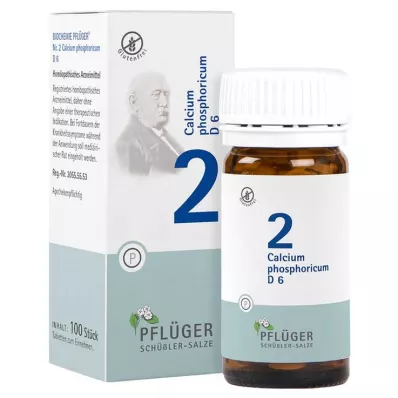 Biochemie Pflueger 2 Calciumfosforicum D 6 tabletten, 100 stuks Biochemie Pflueger 2 Calciumfosforicum D 6 tabletten, 100 stuks