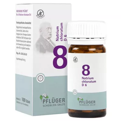 BIOCHEMIE Ploegpleister 8 Natrium chloratum D 6 tbl, 100 st BIOCHEMIE Ploegpleister 8 Natrium chloratum D 6 tbl, 100 st