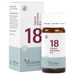 BIOCHEMIE Ploegpleister 18 Calcium sulphuratum D 6 bl, 100 st