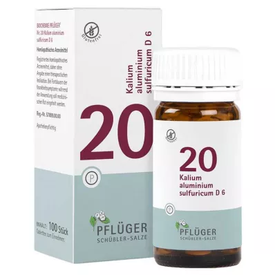 BIOCHEMIE Ploughmans 20 Kaliumalumin.sulphur.D 6 Tab, 100 st BIOCHEMIE Ploughmans 20 Kaliumalumin.sulphur.D 6 Tab, 100 st
