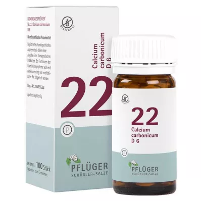 BIOCHEMIE ploegerspleister 22 Calcium carbonicum D 6 bl, 100 st