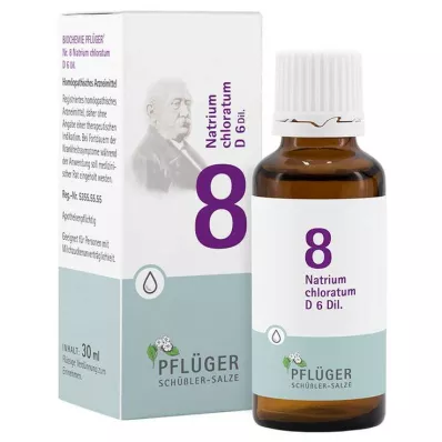 BIOCHEMIE ploegerspleister 8 Natrium chloratum D 6 druppels, 30 ml