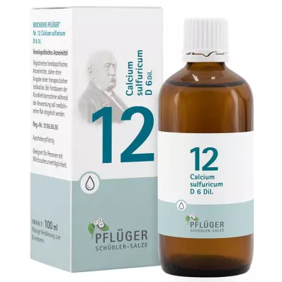 BIOCHEMIE Ploughmans Remedie 12 Calcium sulphuricum D 6 druppel, 100 ml BIOCHEMIE Ploughmans Remedie 12 Calcium sulphuricum D 6 druppel, 100 ml