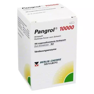 PANGROL 10.000 harde doppen met enterische coating, 100 stuks PANGROL 10.000 harde doppen met enterische coating, 100 stuks