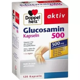 DOPPELHERZ Glucosamine 500 Capsules, 120 Capsules