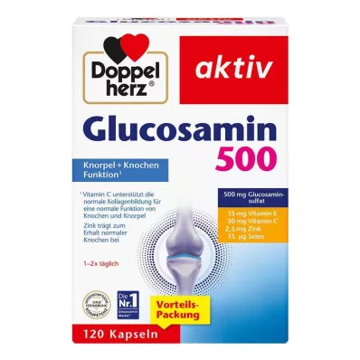 DOPPELHERZ Glucosamine 500 Capsules, 120 Capsules DOPPELHERZ Glucosamine 500 Capsules, 120 Capsules