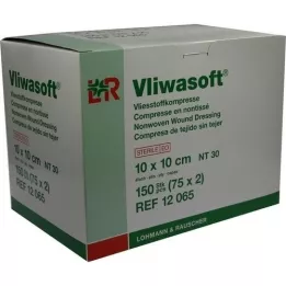 VLIWASOFT Vlieskompressen 10x10 cm steriel 4l., 150 st