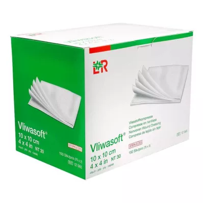 VLIWASOFT Vlieskompressen 10x10 cm steriel 4l., 150 st VLIWASOFT Vlieskompressen 10x10 cm steriel 4l., 150 st