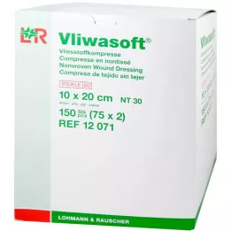 VLIWASOFT Vlieskompressen 10x20 cm steriel 4l., 150 st