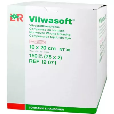 VLIWASOFT Vlieskompressen 10x20 cm steriel 4l., 150 st
