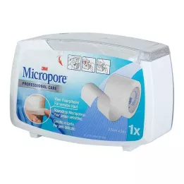 MICROPORE Gipsvlies 2,5 cm x 5 m met scheurvlies 1530NP-1SD, 1 st