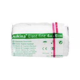 ASKINA Elastisch fijn verband 6 cmx4 m cellofaan, 1 st