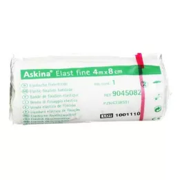 ASKINA Elastisch fijn verband 8 cmx4 m cellofaan, 1 st