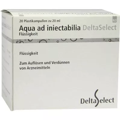 AQUA AD iniectabilia plastic, 20X20 ml AQUA AD iniectabilia plastic, 20X20 ml