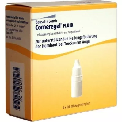 CORNEREGEL Vloeibare oogdruppels, 3X10 ml