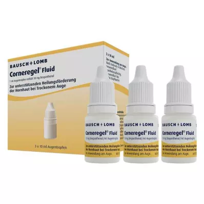 CORNEREGEL Vloeibare oogdruppels, 3X10 ml