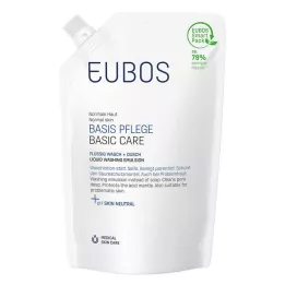 EUBOS FLÜSSIG blauw ongeparfumeerd zakje, 400 ml