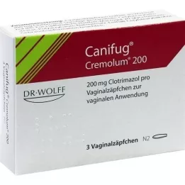 CANIFUG Cremolum 200 vaginale zetpillen, 3 stuks