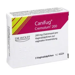 CANIFUG Cremolum 200 vaginale zetpillen, 3 stuks