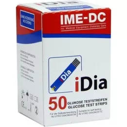 IDIA IME-DC Bloedglucoseteststrips, 50 stuks