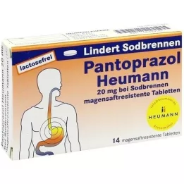 PANTOPRAZOL Heumann 20 mg b.Sodbrennen msr.Tabl., 14 st