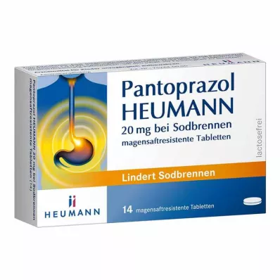Pantoprazol HEUMANN 20 mg voor brandend maagzuur, 14 uur Pantoprazol HEUMANN 20 mg voor brandend maagzuur, 14 uur