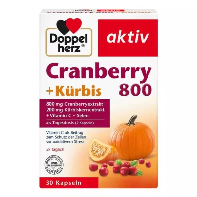 DOPPELHERZ Cranberry+Pompoen Capsules, 30 Capsules