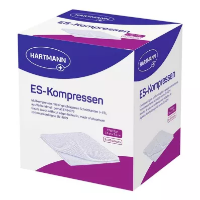 ES-KOMPRESSEN steriel 7,5x7,5 cm 12x grootverpakking, 5X20 st